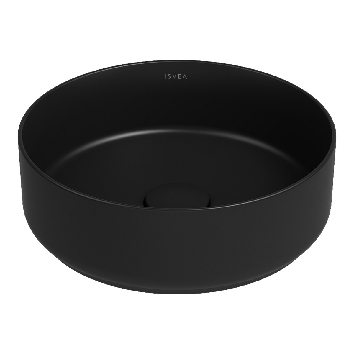 Isvea Infinity Mat Siyah Tezgah Üzeri Lavabo 36 cm