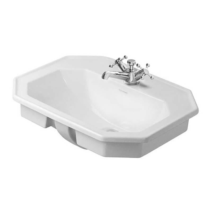 Duravit Lavabo Üstten Geçme 1930 Seri 58 cm Üç Delikli 0476580030