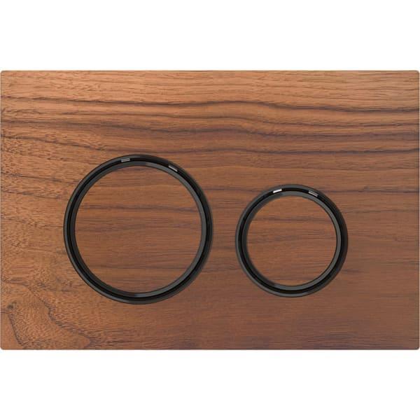 Sigma50 round, Siyah krom/Ahşap