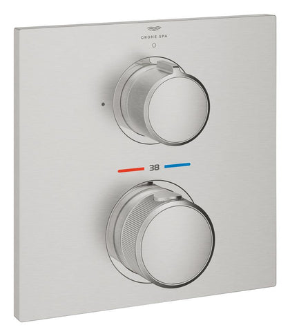 Grohe Allure Ankastre Termostatik Duş Bataryası (Sıva Üstü Grubu), Paslanmaz Çelik - 19380DC2
