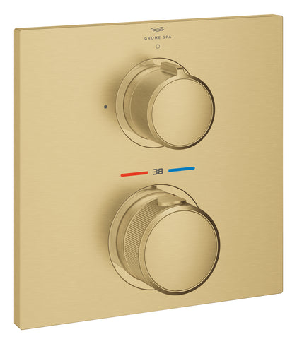 Grohe Allure Ankastre Termostatik Duş Bataryası (Sıva Üstü Grubu), Fırçalı Altın