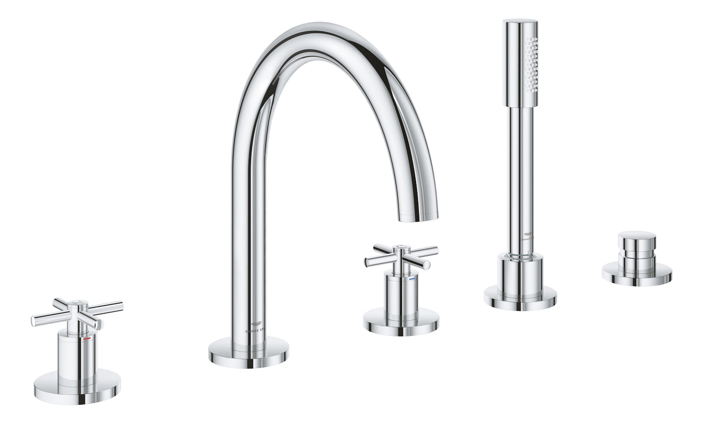 Grohe Atrio 5 Delikli Ankastre Küvet Bataryası (Sıva Üstü Grubu) - 29408000