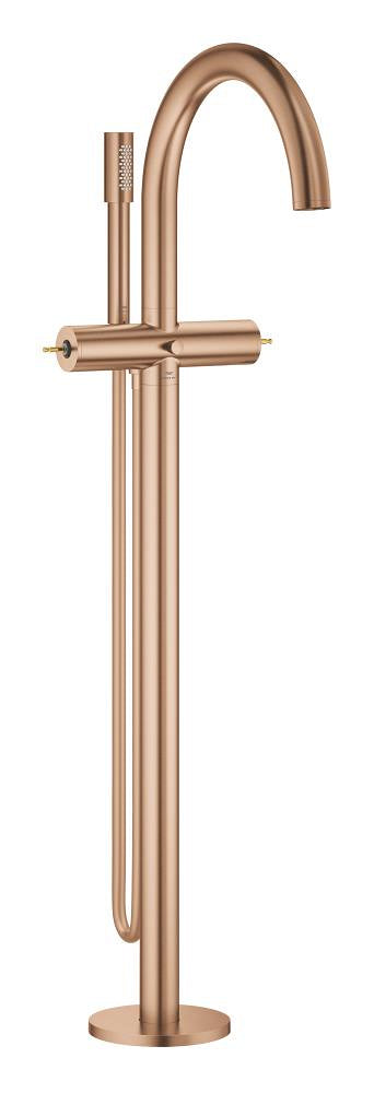Grohe Atrio Private Collection Tek Yerden Küvet Bataryası (Sıva Üstü Grubu), Fırçalı Bakır - 25227DL0