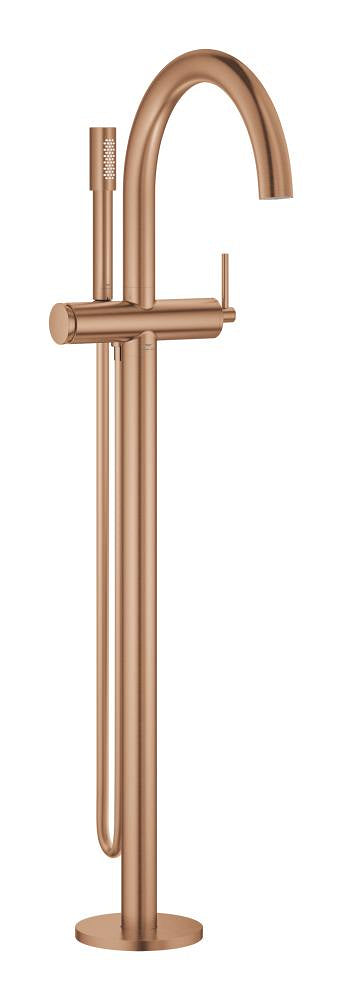 Grohe Atrio Tek Yerden Küvet Bataryası (Sıva Üstü Grubu), Fırçalı Bakır - 24368DL0