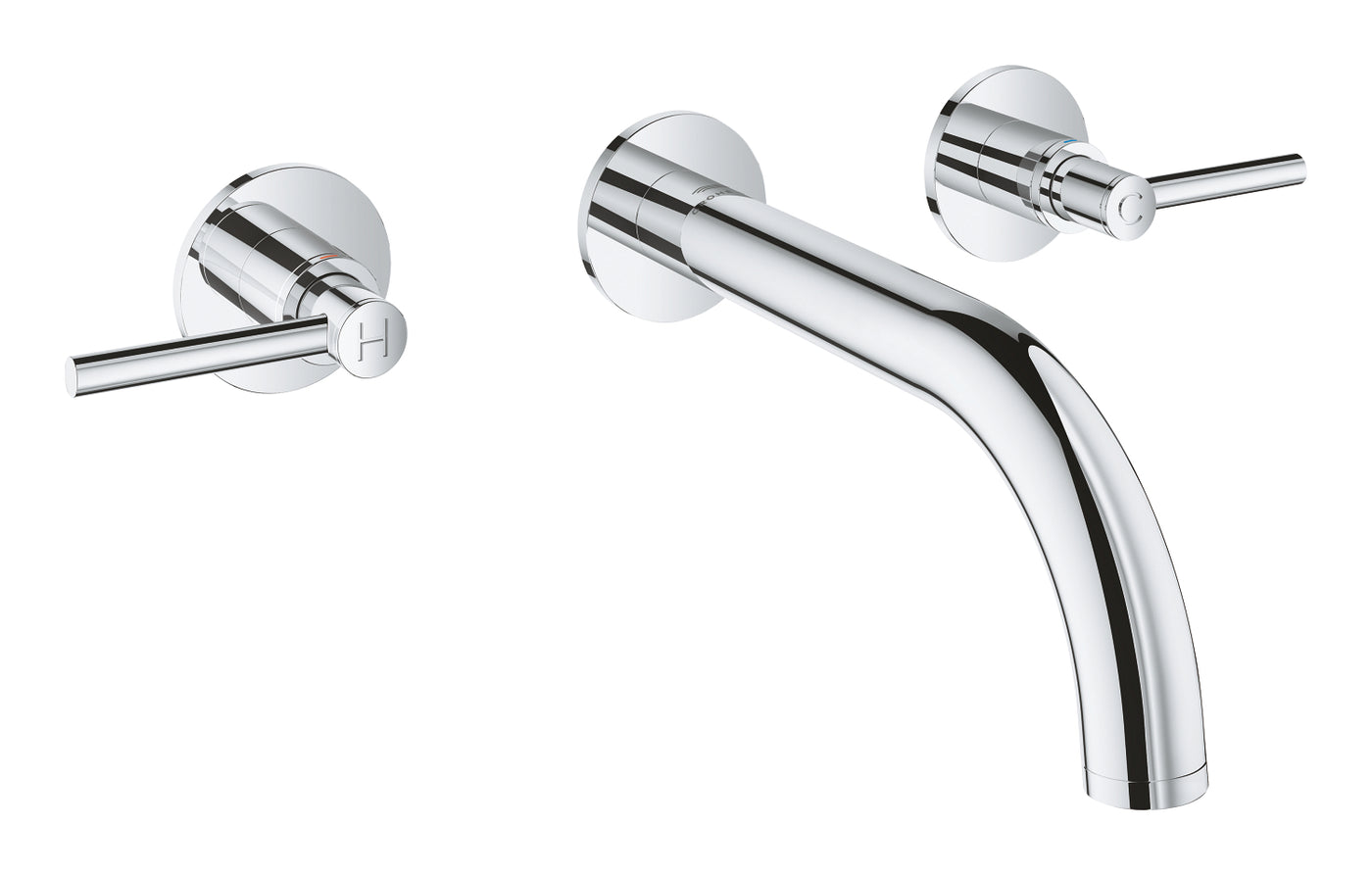 Grohe Atrio 3 Delikli Duvardan Lavabo Bataryası M-Boyut Krom - 20662000