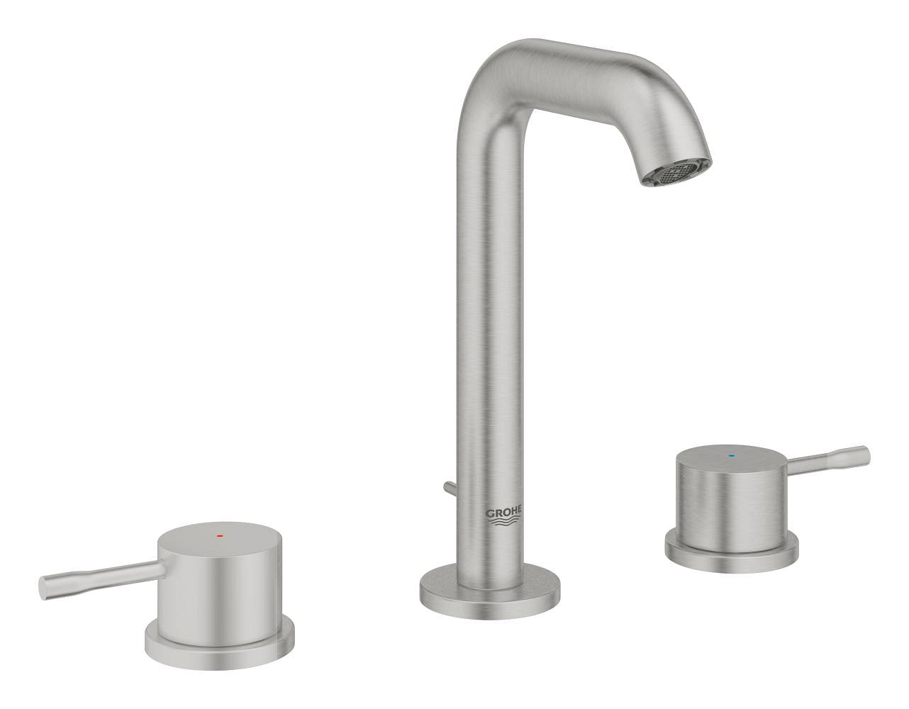Grohe Essence 3 Delikli Lavabodan Ankastre Lavabo Bataryası, Paslanmaz Çelik - 20296DC1