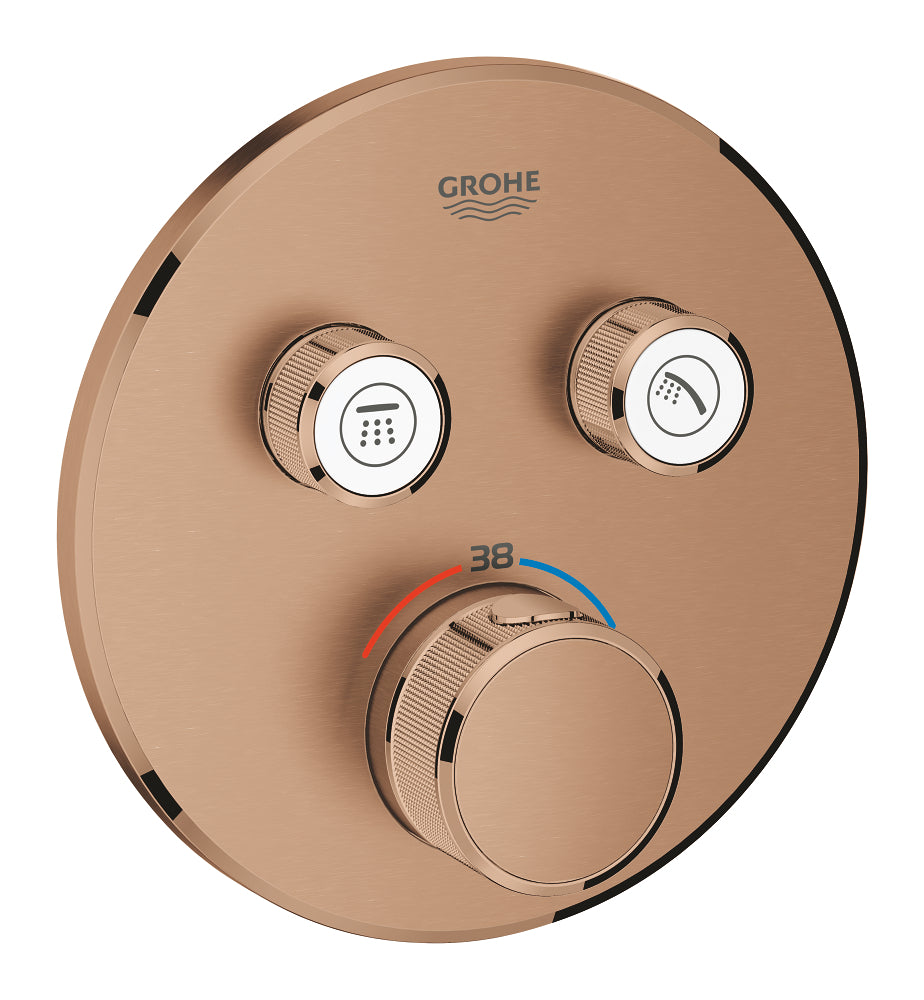Grohe Grohtherm Smartcontrol Çift Valfli Akış Kontrollü, Ankastre Termostatik Duş Bataryası - 29119Dl0