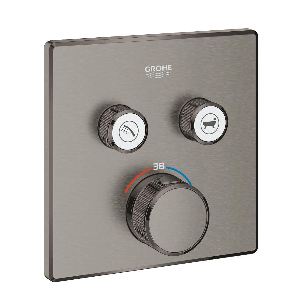 Grohe Grohtherm Smartcontrol Çift Valfli Akış Kontrollü, Ankastre Termostatik Duş Bataryası - 29124Al0
