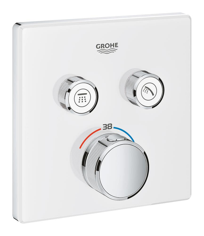 Grohe Grohtherm Smartcontrol Çift Valfli Akış Kontrollü, Ankastre Termostatik Duş Bataryası - 29156Ls0