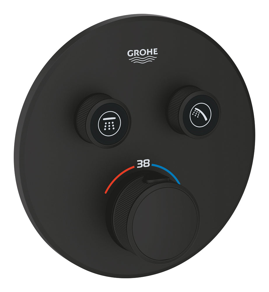 Grohe Grohtherm Smartcontrol Çift Valfli Akış Kontrollü, Ankastre Termostatik Duş Bataryası (29507Kf0)