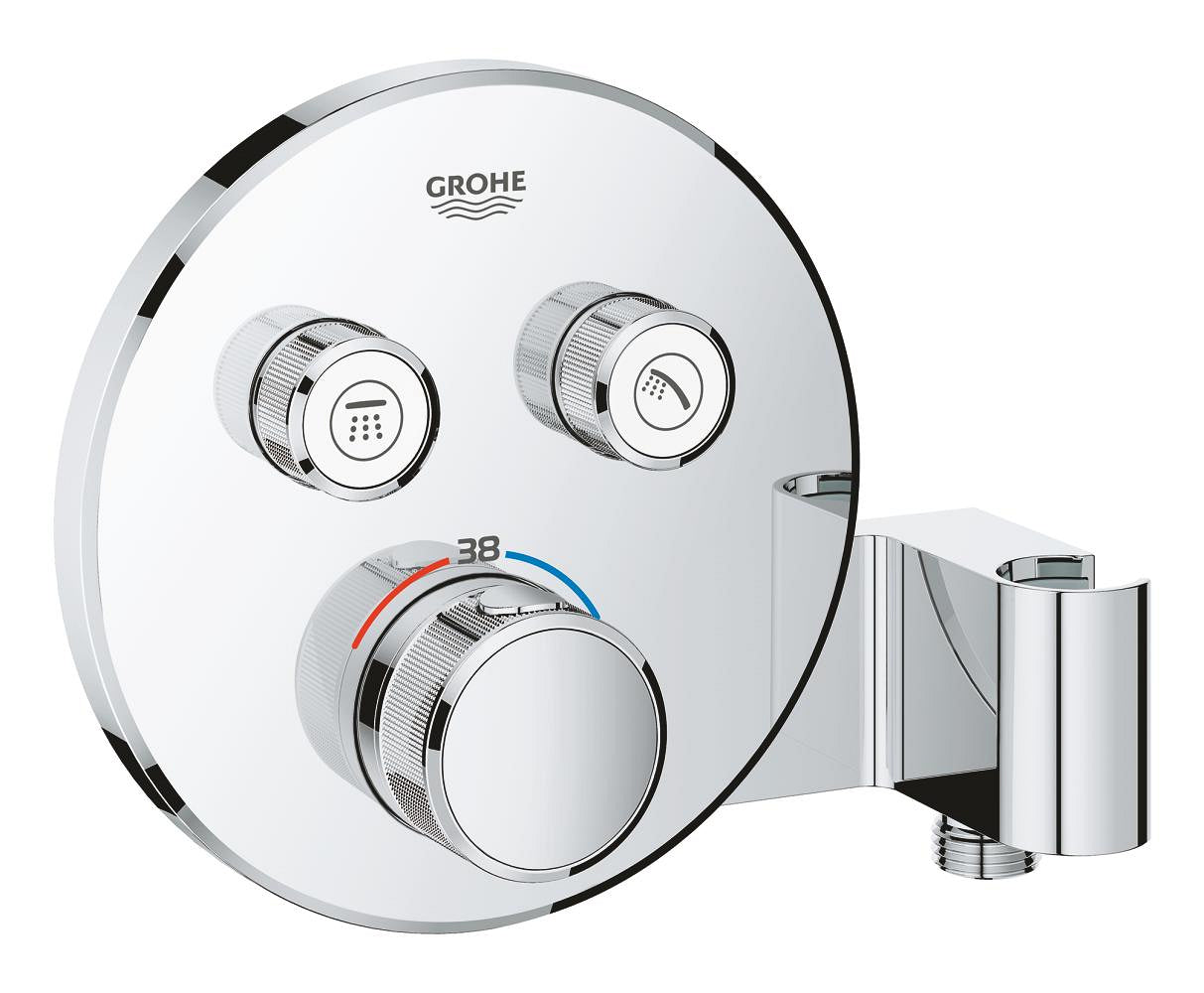 Grohe Grohtherm Smartcontrol Çift Valfli Akış Kontrollü, Ankastre Termostatik
Duş Bataryası, Entegre Duş Kolu İle - 29120000
