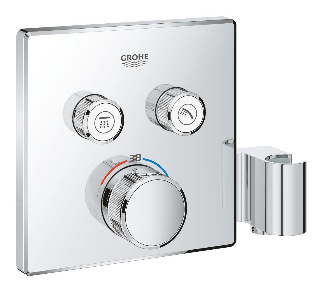 Grohe Grohtherm Smartcontrol Çift Valfli Akış Kontrollü, Ankastre Termostatik
Duş Bataryası, Entegre Duş Kolu İle - 29125000