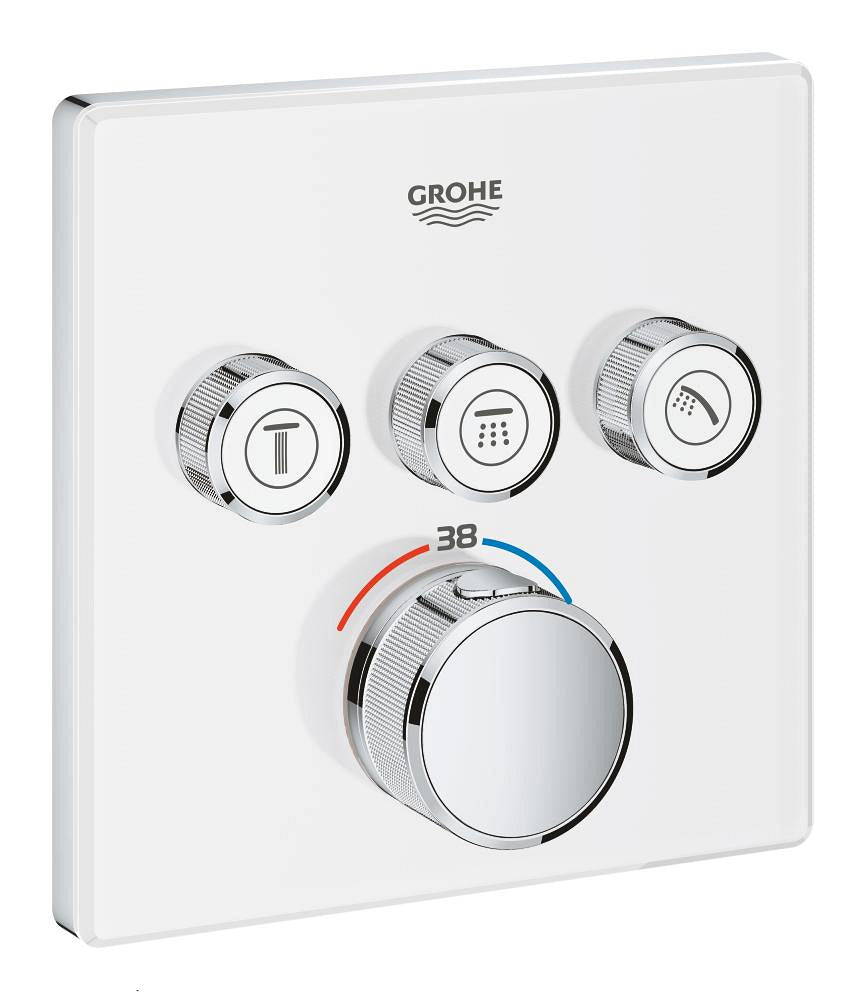 Grohe Grohtherm Smartcontrol Üç Valfli Akış Kontrollü, Ankastre Termostatik Duş Bataryası - 29157Ls0