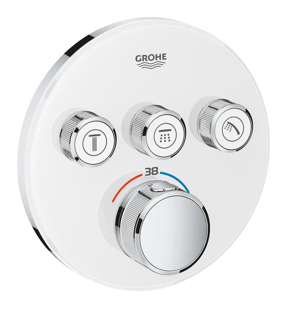 Grohe Grohtherm Smartcontrol Üç Valfli Akış Kontrollü, Ankastre Termostatik Duş Bataryası - 29904Ls0