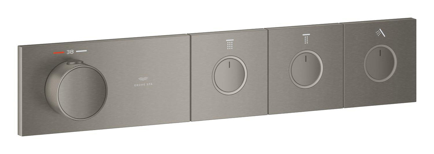 GROHE SPA — Grohtherm Aqua Tiles 3 Yollu termostat 106866AL00 Brushed Hard Graphite