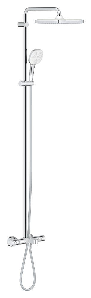 Grohe Tempesta System 250 Cube Duvara Monte Termostatik Bataryalı Duş Sistemi - 26691001