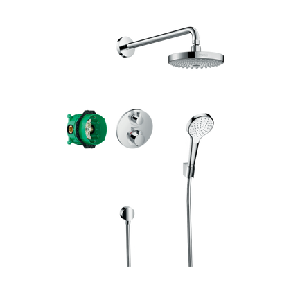 HansGrohe Croma Select S Ankastre Duş Sistemi Ecostat S Termostat İle - 27295000