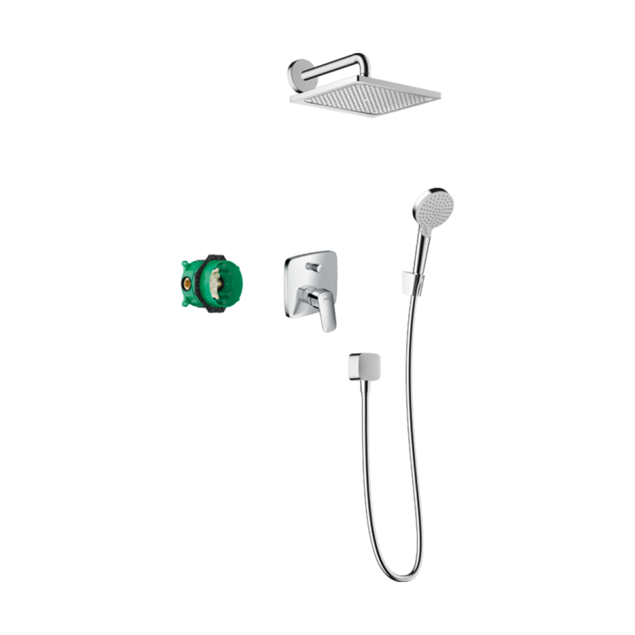 HansGrohe Crometta E Duş Sistemi 240 1Jet Tek Kollu Batarya İle - 27957000