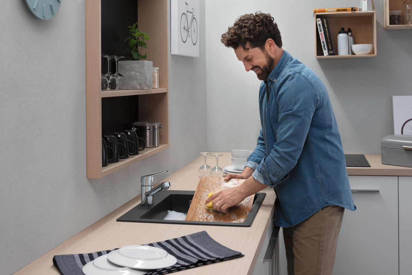 HansGrohe F16 Kesme Tahtası, Meşe - 40961000