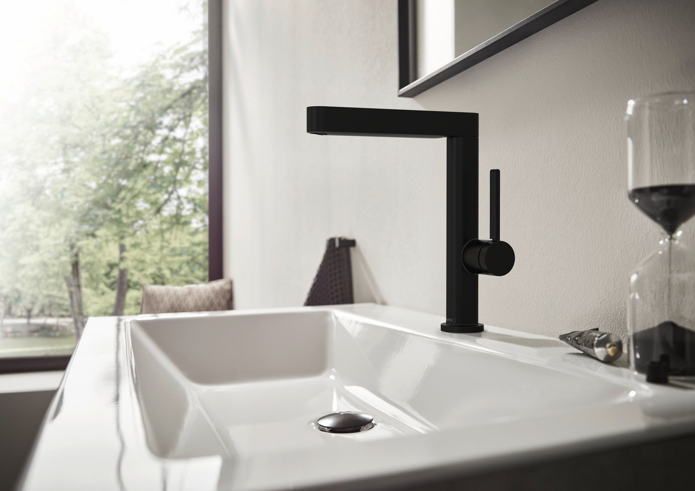 HansGrohe Finoris Tek Kollu Lavabo Bataryası 230, Bas - Aç Gider Seti İle - 76060670