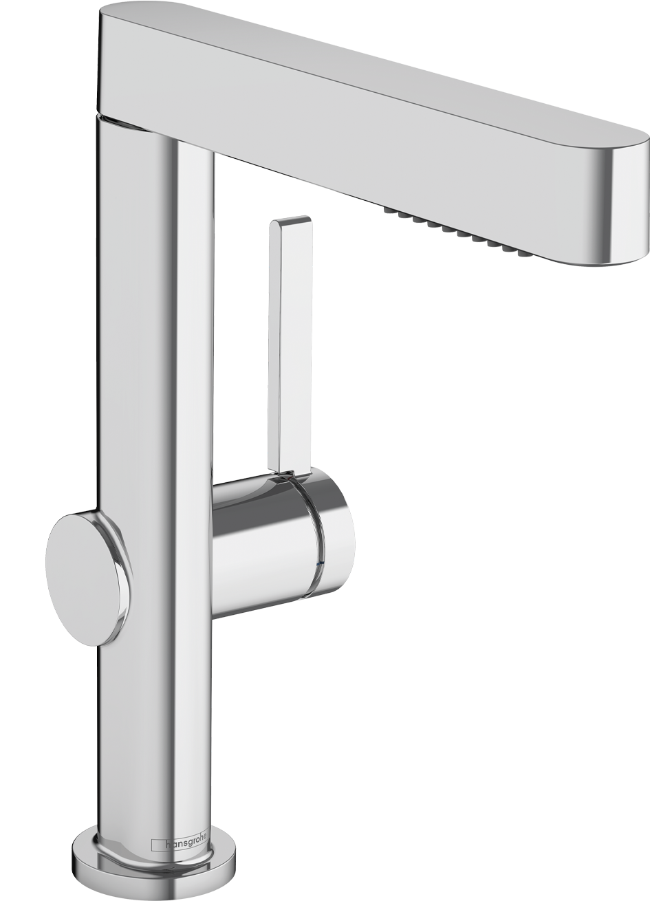 HansGrohe Finoris Tek Kollu Lavabo Bataryası 230, Çekilebilir El Duşu, 2Jet Ve Bas - Aç Gider Seti İle - 76063000