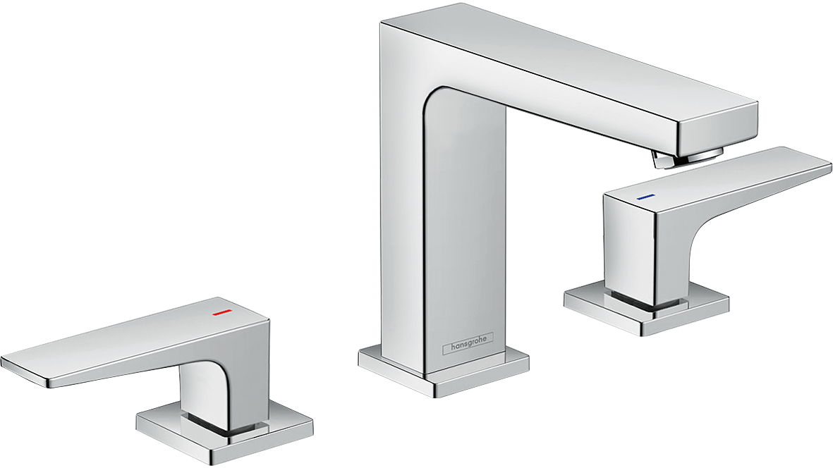 HansGrohe Metropol 3 - Delikli Lavabo Bataryası 110 Bas - Aç Gider Seti Ve Çubuk Volan İle - 32514000