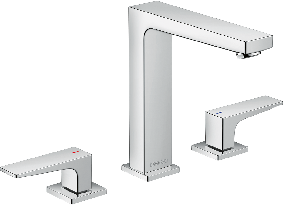 HansGrohe Metropol 3 - Delikli Lavabo Bataryası 160 Bas - Aç Gider Seti Ve Çubuk Volan İle - 32515000