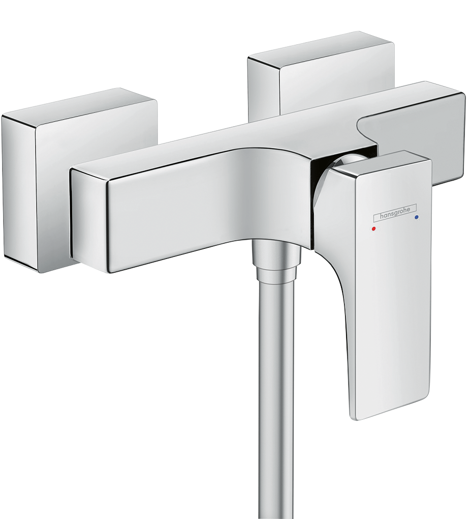 HansGrohe Metropol Tek Kollu Duş Bataryası Aplike, Çubuk Volan İle - 32560000
