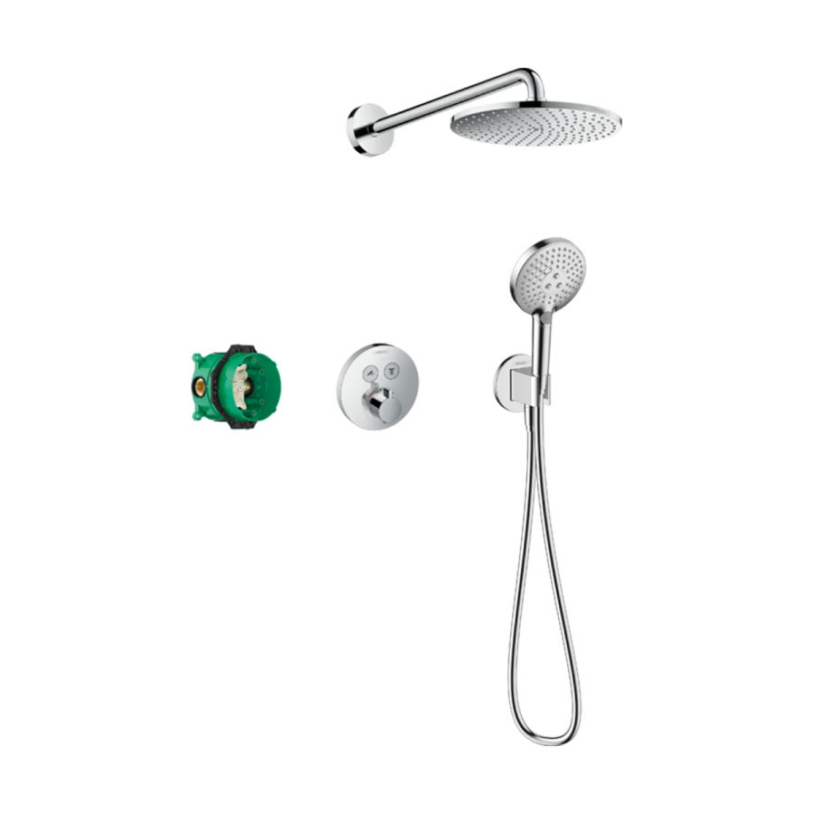 HansGrohe Raindance S Duş Sistemi 240 1Jet Powderrain, Showerselect S İle - 27951000