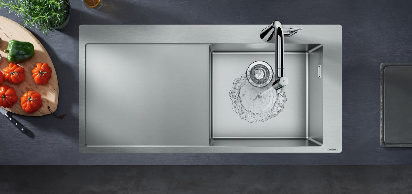HansGrohe S71 S715 - F450 Ankastre Eviye 450, Damlalıklı - 43306800