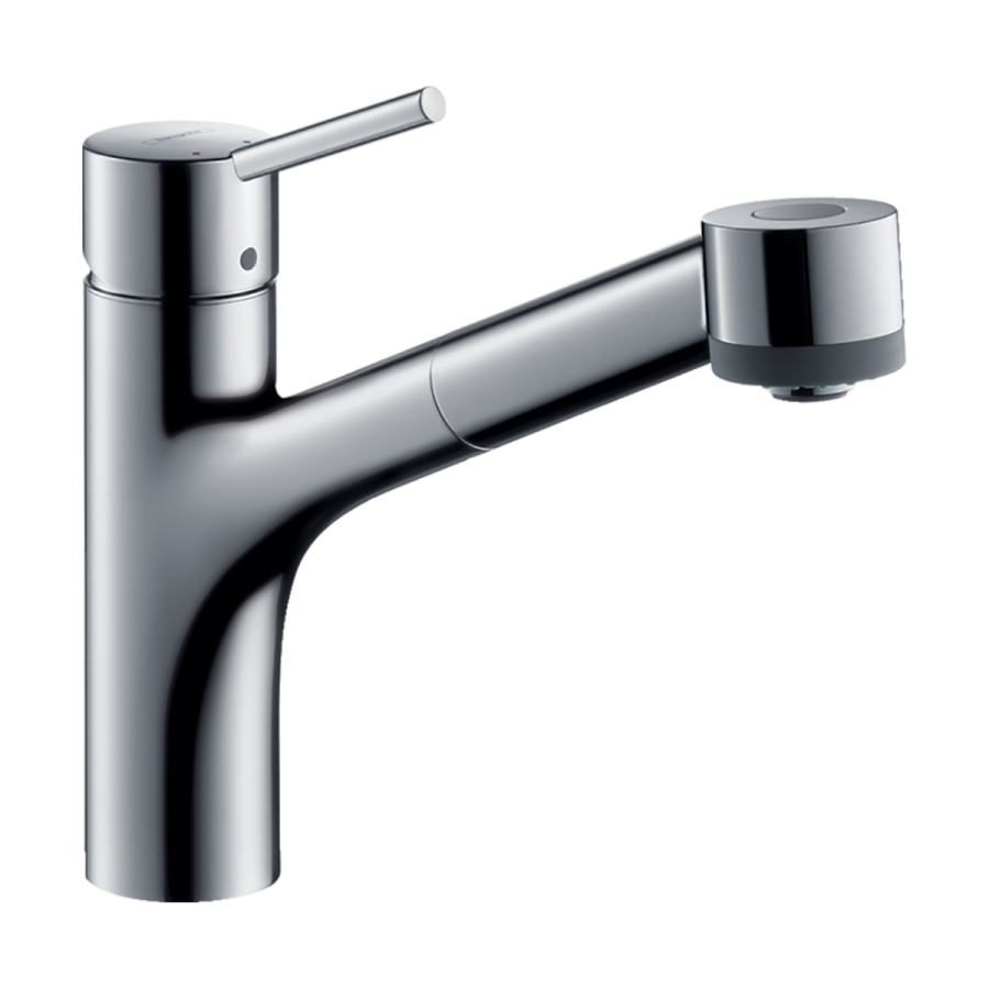 HansGrohe Talis M52 Tek Kollu Eviye Bataryası 170, Çekilebilir El Duşu, 2Jet - 32841000
