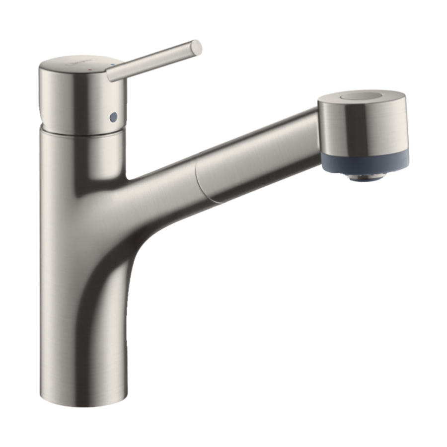 HansGrohe Talis M52 Tek Kollu Eviye Bataryası 170, Çekilebilir El Duşu, 2Jet, Sbox - 73860800