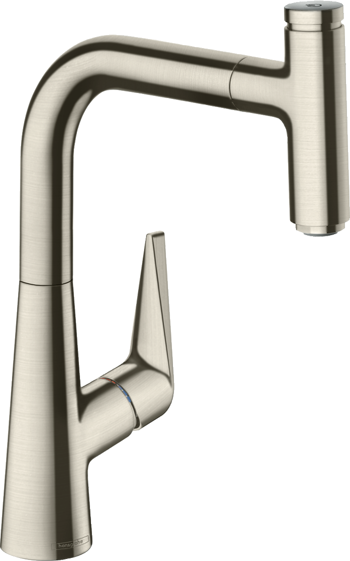 HansGrohe Talis Select M51 Tek Kollu Eviye Bataryası 220, Çekilebilir Gaga, 1Jet - 72822800