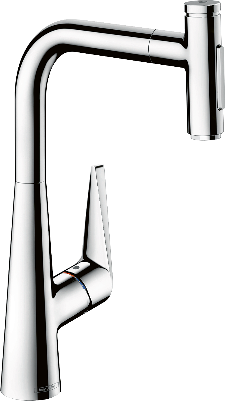 HansGrohe Talis Select M51 Tek Kollu Eviye Bataryası 300, Çekilebilir El Duşu, 2Jet, Sbox - 73867000