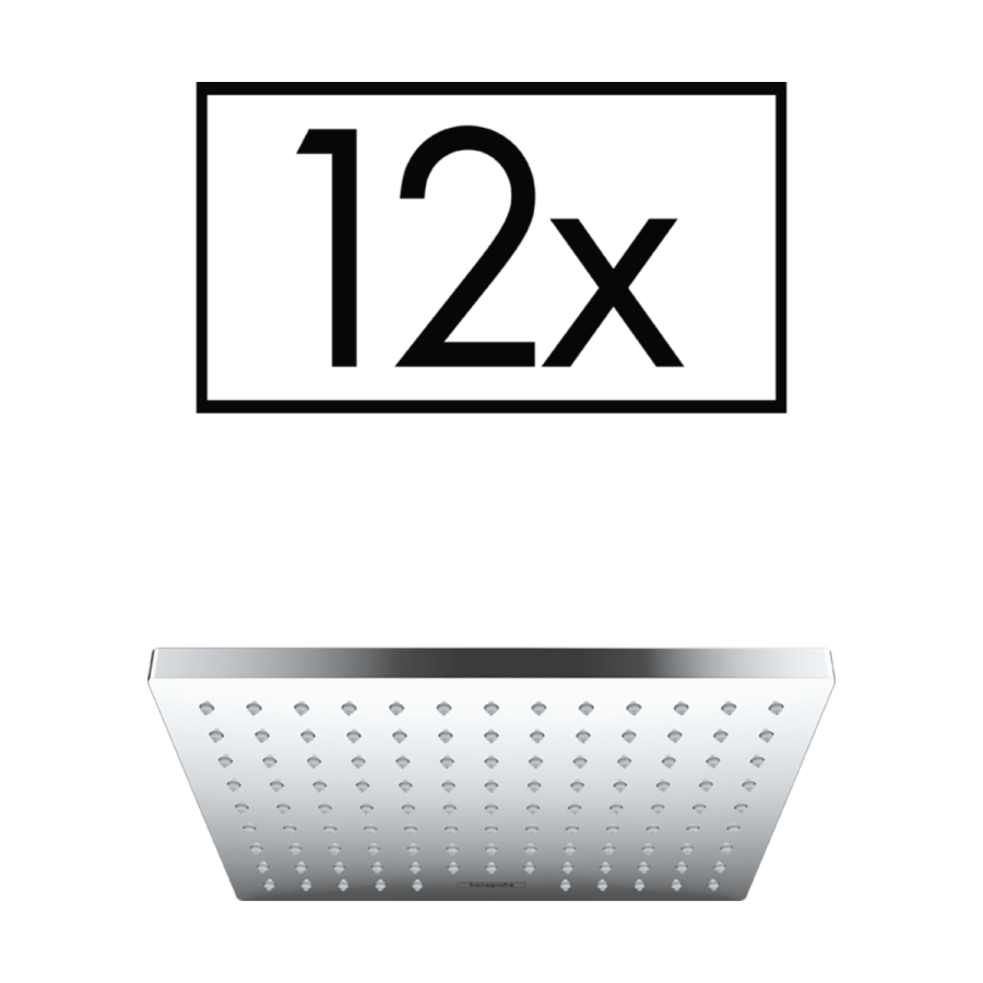 HansGrohe Vernis Shape Tepe Duşu 230 1Jet Proje Paketi (12'Li) - 26579000