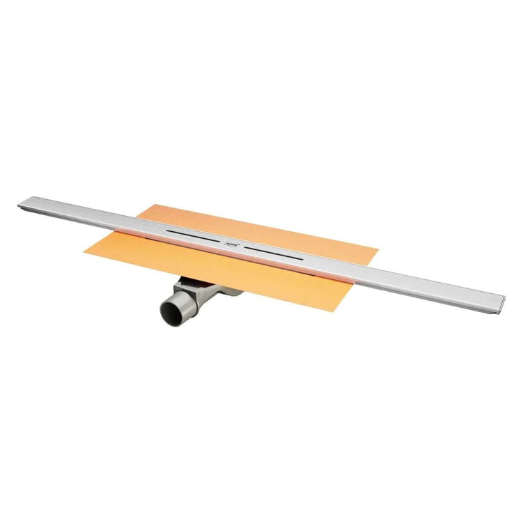 Hüppe Galata X 80 cm Mat Krom Duş Kanalı Yandan Çıkışlı