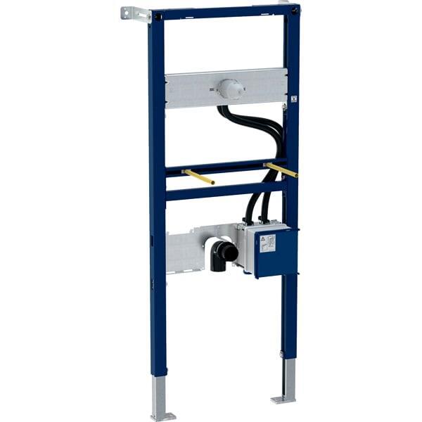 Lavabo için Geberit Duofix elemanı, 130 cm, sıva altı fonksiyon kutulu elektronik ankastre batarya: B=50cm, H=130cm, T=7.5cm