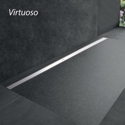 Hüppe Virtuoso Duş Kanalı 80 cm Mat 48 LT Yandan Sifon Seramik Uyumlu