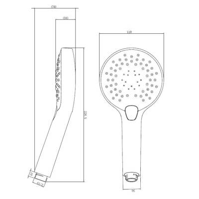 Bocchi AIR Touch Xtreme Eco 110R El Duşu 3F Krom 5500 0017 - 2