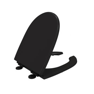 Bocchi Bedensel Engelli Klozet Kapağı Önü Açık Soft Close Parlak Siyah A0324-005 - 1