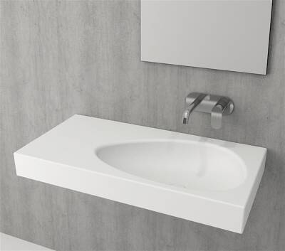 Bocchi Etna Etajerli Lavabo 90 cm Mat Beyaz 1115-002-0125 - 2