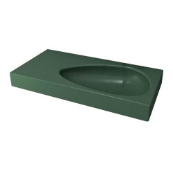 Bocchi Etna Etajerli Lavabo 90 cm Mat Yeşil 1115-027-0125 - 1