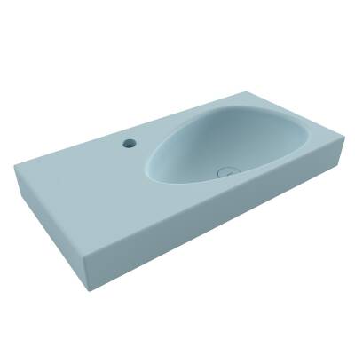 Bocchi Etna Etajerli Lavabo Armatür Delikli 90 cm Mat Kahverengi 1115-025-0126 - 1