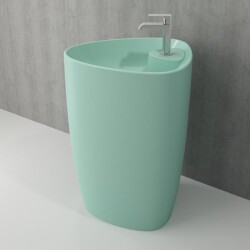 Bocchi Etna Monoblok Lavabo Armatür Delikli Mat Mint Yeşil 1337-033-0126 - 1