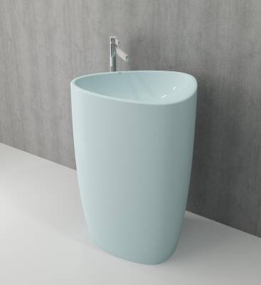 Bocchi Etna Monoblok Yerden Lavabo Mat Buz Mavi 1075-029-0125 - 2