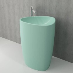 Bocchi Etna Monoblok Yerden Lavabo Mat Mint Yeşil 1075-033-0125 - 4