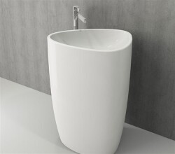 Bocchi Etna Monoblok Yerden Lavabo Parlak Beyaz 1075-001-0125 - 5