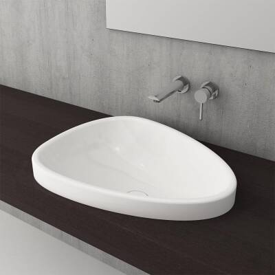 Bocchi Etna Tezgah Üstü Lavabo 58 cm Parlak Beyaz 1112-001-0125 - 2