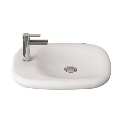 Bocchi Fenice Çanak Lavabo, 54 cm, Mat Beyaz 1489-002-0126 - 1