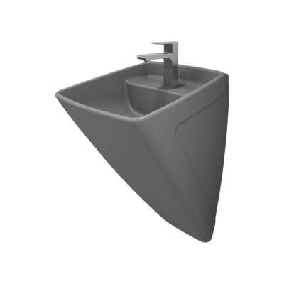 Bocchi Firenze Asma Monoblok Lavabo, 48 cm, Mat Gri 1082-006-0126 - 1